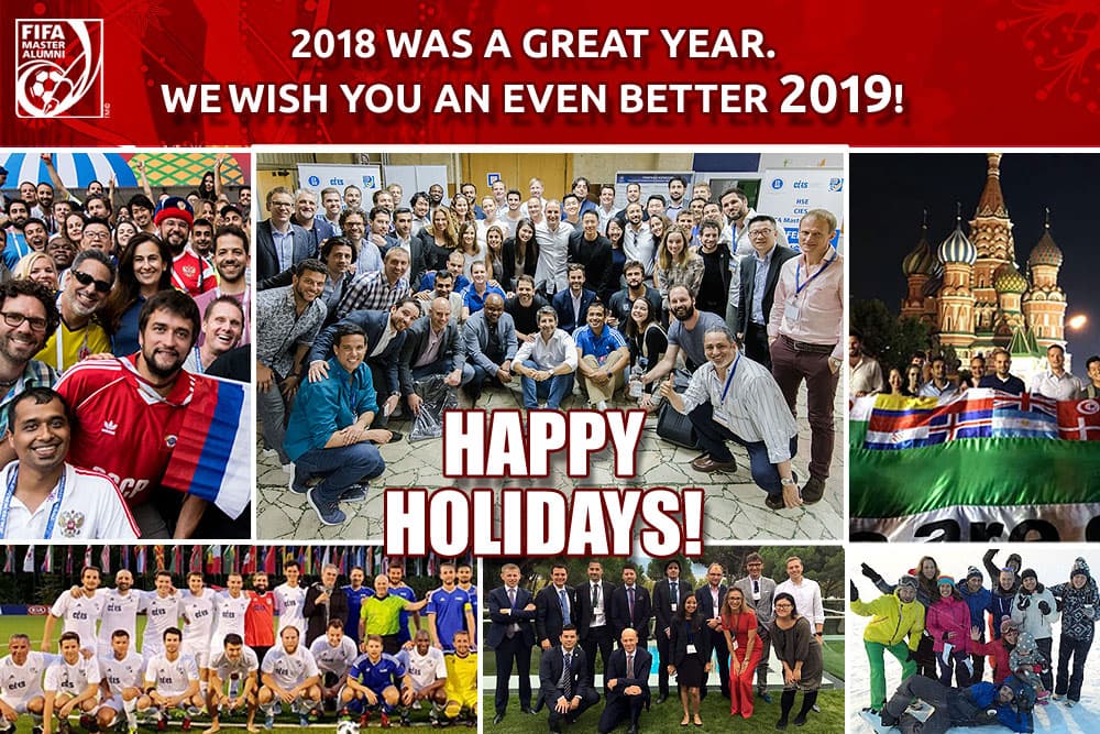 HAPPY HOLIDAYS and a prosperous 2019!