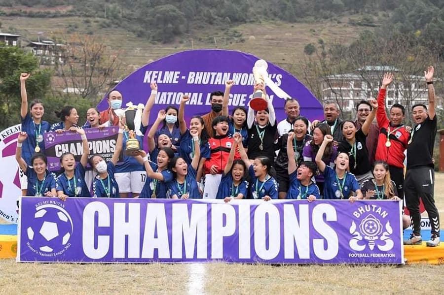 Pema Tshering leads Sunrise Women’s FC to Bhutan's Women’s National Football League Champion Title